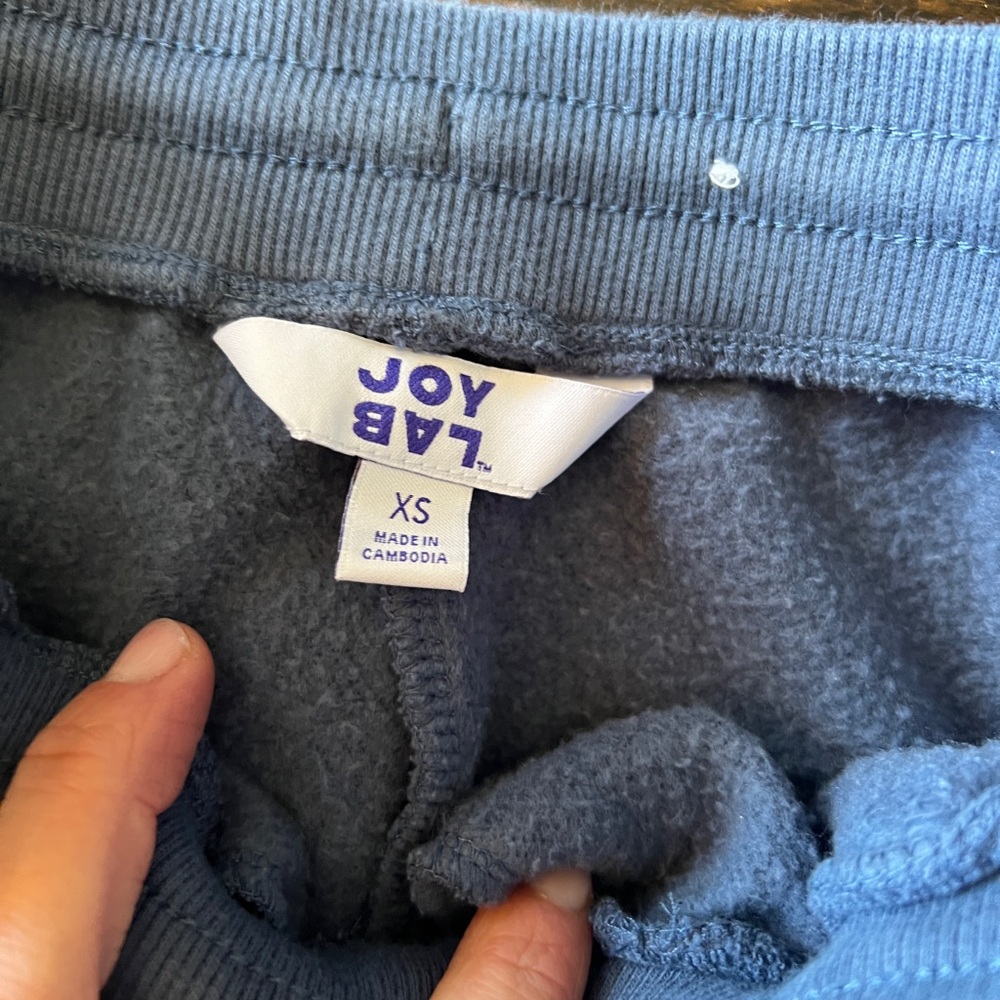 JoyLab Women's Blue Barrel Fleece Joggers oversized - XS feels like S - Picture 4 of 11